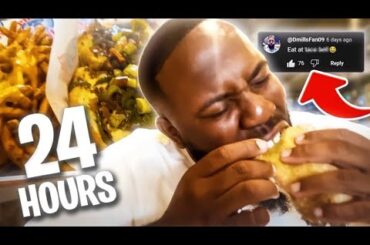 24 HOURS OF LETTING MY SUBSCRIBERS DETERMINE MY MEALS