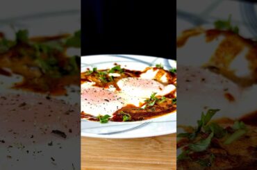 French Poached Egg Curry with Poori  #shorts #pooribhaji #poorisabji #food #asmr  #indiancooking