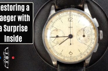 Jaeger Chronograph With a Great Caliber Inside !!! Servicing UG 285