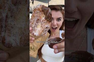 Eating street food for a full day in France! #foodie #eating #france #streetfood #donuts #shorts