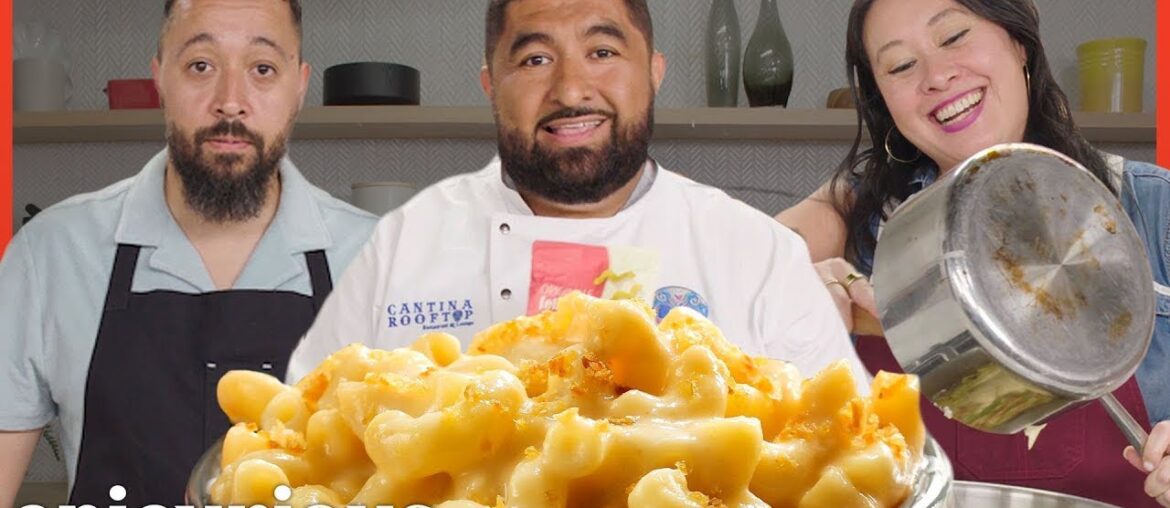 3 Chefs Try to Make Mac & Cheese with No Recipe | Epicurious