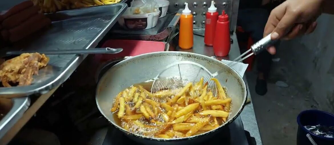 French Fry. Bangladeshi street food. rasel and roads