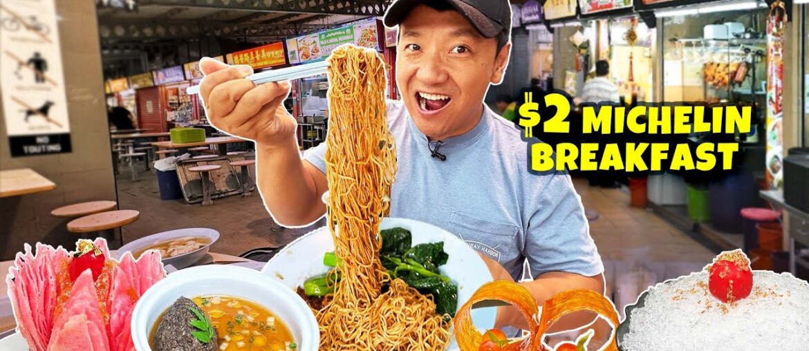 24 Hours Eating ONLY Michelin Restaurants in Singapore | $2 vs $276 Michelin BREAKFAST vs. DINNER 24 Hours Eating ONLY Michelin Restaurants in Singapore | $2 vs $276 Michelin BREAKFAST vs. DINNER