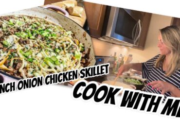 COOK WITH ME FRENCH ONION CHICKEN SKILLET | LOW CARB | EASY DINNER |