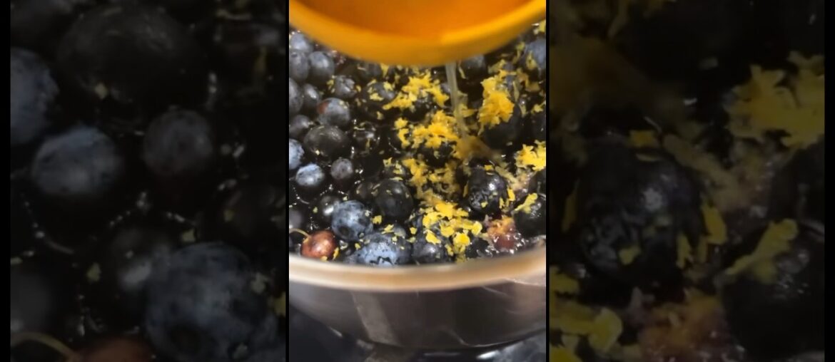 Use this Blueberry Compote recipe to top your, pancakes, waffles or french toast #dessert #cooking