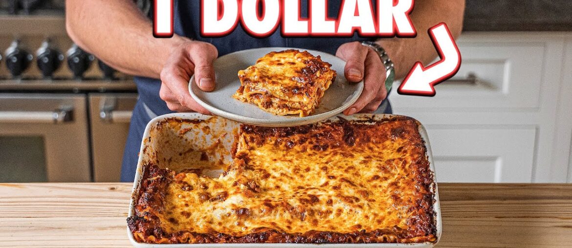 The 1 Dollar Lasagna | But Cheaper