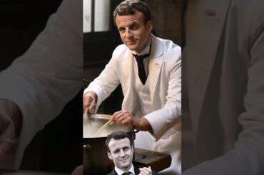 Emmanuel Macron but in Chef