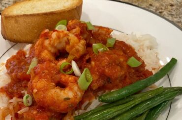 Creole Shrimp | White Rice | Tender Green Beans | Served With French Bread