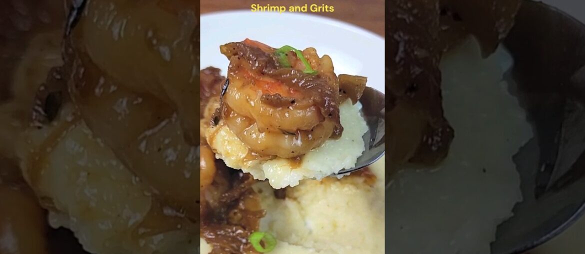 Secret to irresistible French Onion Shrimp and Grits