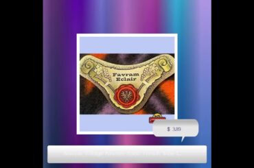 Antique Vintage Favram Eclair French Wine Label 1920s - 1930s