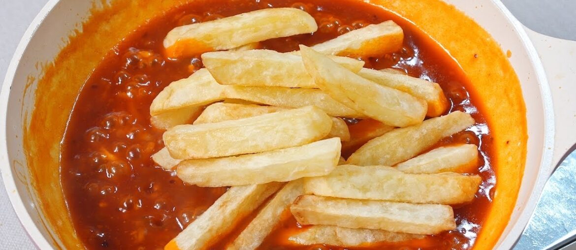 Chilli potato recipe!! Chili sauce and French fries, potato Chili recipe, sweet potato recipe