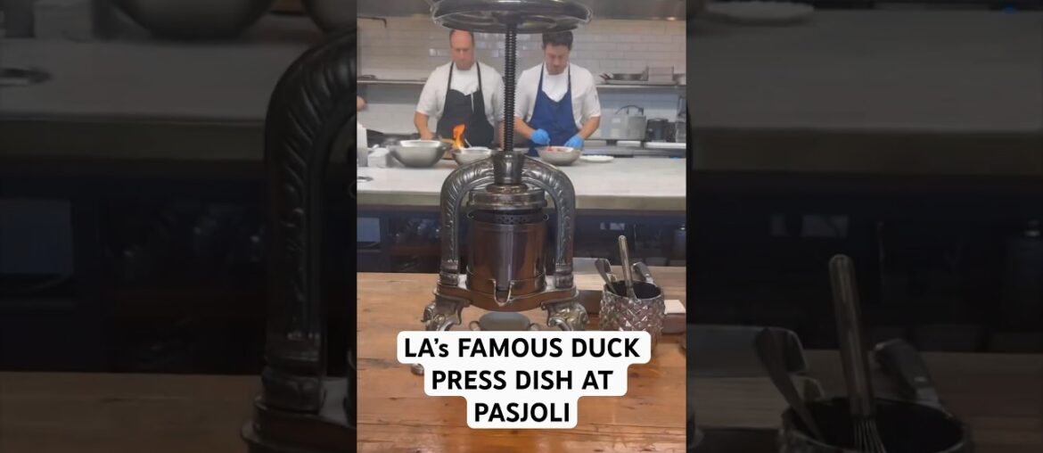 FAMOUS PRESSED DUCK AT PASJOLI IN SANTA MONICA #Pasjoli #frenchfood #santamonica #michelinguide #LA FAMOUS PRESSED DUCK AT PASJOLI IN SANTA MONICA #Pasjoli #frenchfood #santamonica #michelinguide #LA