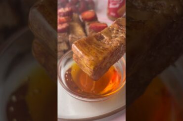 Biscoff French toast dippers! Recipe linked on my channel #frenchtoast #easyrecipe #cookiebutter