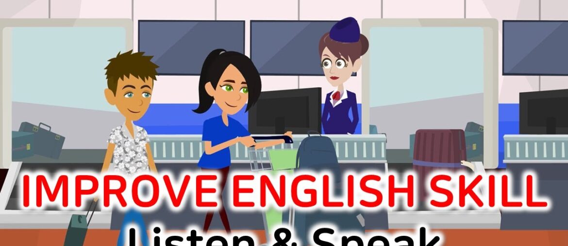 Daily Practice English Speaking and Listening | Improve english skill at the airport