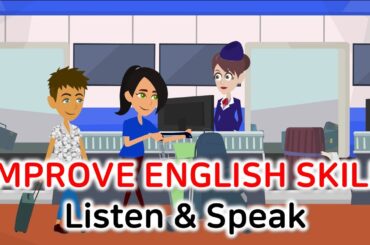 Daily Practice English Speaking and Listening | Improve english skill at the airport