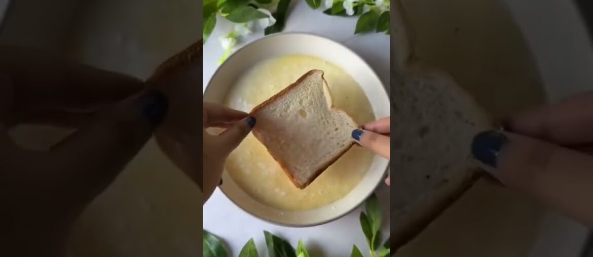 eggless French toast breakfast | Easy & simple recipe for kids #youtubeshorts #trending #viral #fyp