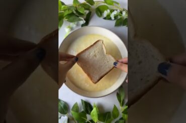 eggless French toast breakfast | Easy & simple recipe for kids #youtubeshorts #trending #viral #fyp