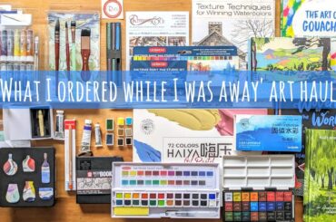 A Big Fun Jackson's & Amazon Art Haul: Watercolour Paints, Brushes, Oil Pastels, Books, Sizzix etc.