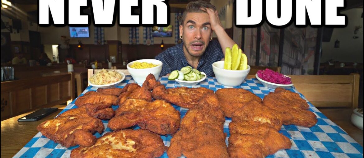 “NO ONE WINS” The ‘DER BOSS’ MONSTER SCHNITZEL CHALLENGE HAS NEVER BEEN BEATEN IN TIME "NO ONE WINS" The 'DER BOSS' MONSTER SCHNITZEL CHALLENGE HAS NEVER BEEN BEATEN IN TIME