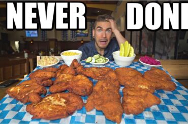 "NO ONE WINS" The 'DER BOSS' MONSTER SCHNITZEL CHALLENGE HAS NEVER BEEN BEATEN IN TIME