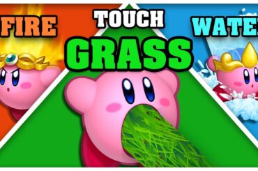 How fast can you touch grass/water/fire in Kirby games?