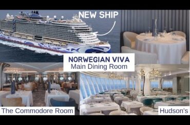 Norwegian VIVA | How good is the complimentary food at the new NCL ship? Main Dining Room. #ncl