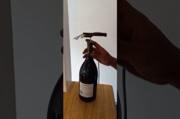 How to open  a wine with  bottle opener