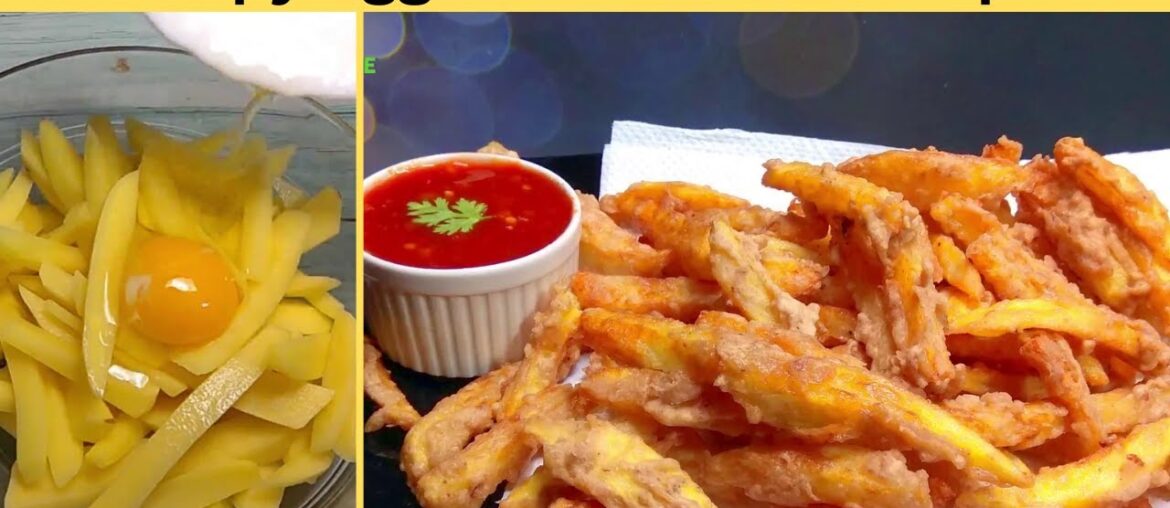 Crispy Egg French Fries Recipe | Easy Egg French Fries | Egg Snacks Recipe | Foodrie