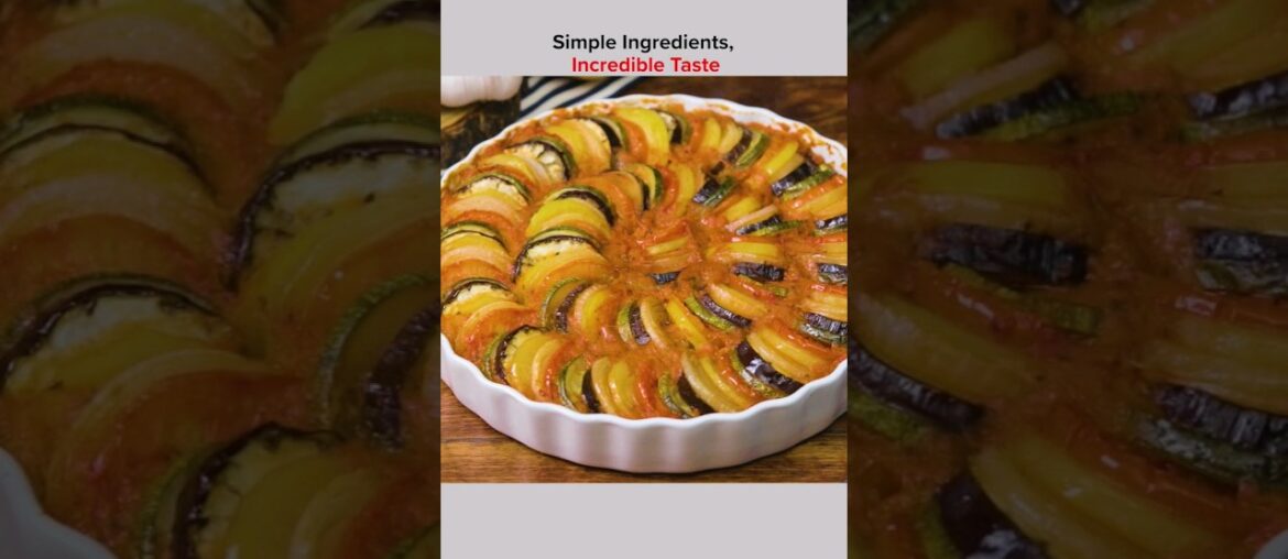 Ratatouille Recipe | French Classic Dish | Confit Byaldi Recipe #foodshorts #ratatouille