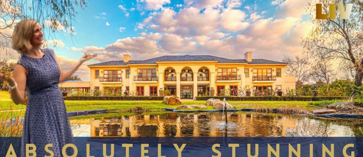 R32,000,000  Exquisite Living: Chic French Chateau Mansion In Waterfall Equestrian Estate