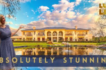 R32,000,000  Exquisite Living: Chic French Chateau Mansion In Waterfall Equestrian Estate