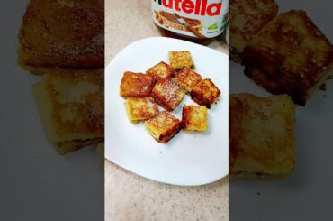 Cute Mini Nutella French Toast | Easy Breakfast Recipe #youtubeshorts #ytshorts