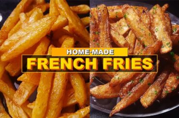 How to Make Perfect Homemade Crispy French Fries - Crispy - Delicious - Super Easy ASMR