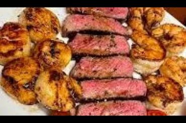 French Trained Chef prepares the Tastiest surf and turf Burrito you may ever eat!