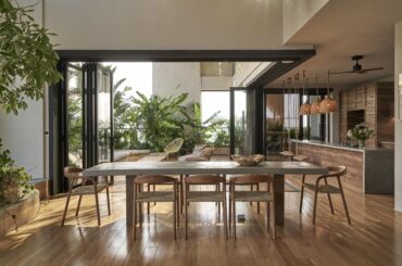 Penthouse with open plan kitchen, dining, balcony [1582 x 947] Saigon, Vietnam