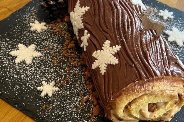 Ma bûche de noël speculoos chocolat 🪵🎄 bonnes fêtes !