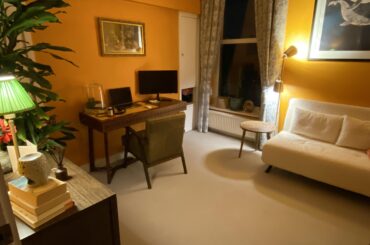 Our little orange study / reading room in London [4032 x 3024]