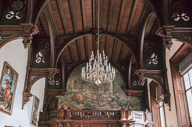 Theatre Hall of Kliczków Castle, Poland. [768x1126]