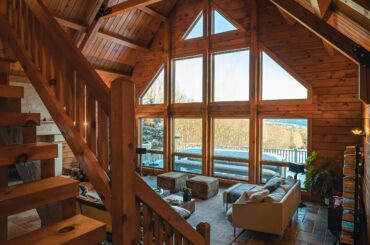 Angles and Windows at Le Chalet Catskills in New York [OC] [4445 × 6667]