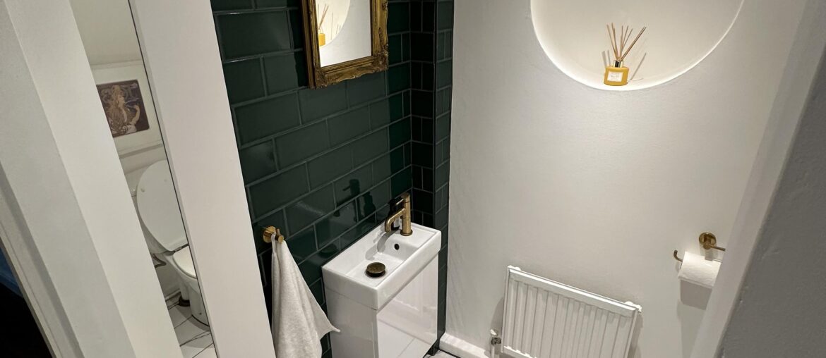 Renovated cloakroom. West Midlands, UK. (3024x4032)