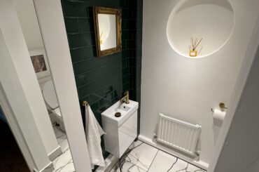 Renovated cloakroom. West Midlands, UK. (3024x4032)