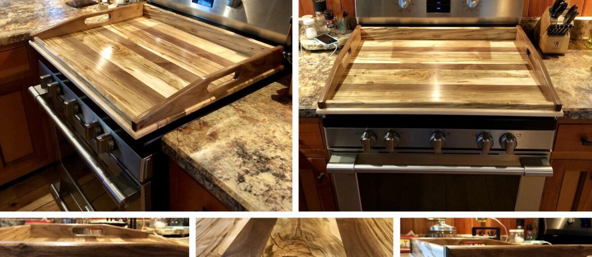 Made a noodle board for some friends. Wormy Maple & Black Walnut