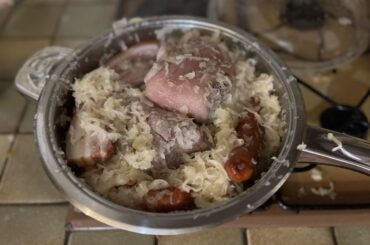 Choucroute, vin blanc