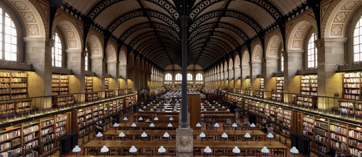 Bibliothèque Sainte-Geneviève, Paris, France. (Photo by Massimo Listri) [1920X1432]