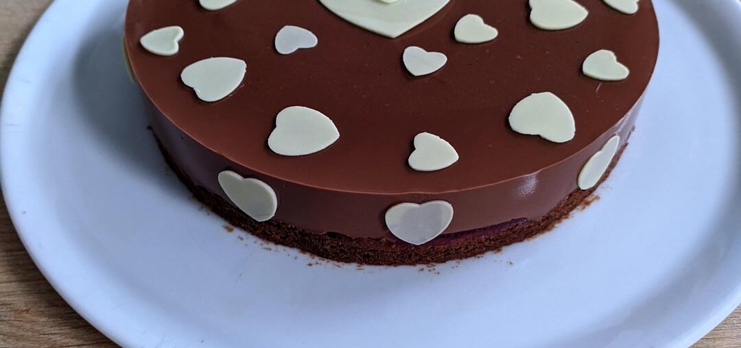 Entremet choco framboise