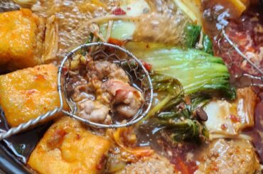 Dimanche fondue chinoise : piments et champignons