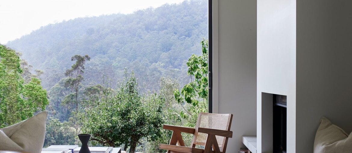 Views framed by huge windows in a modern farmhouse, Australia [1600x2240]