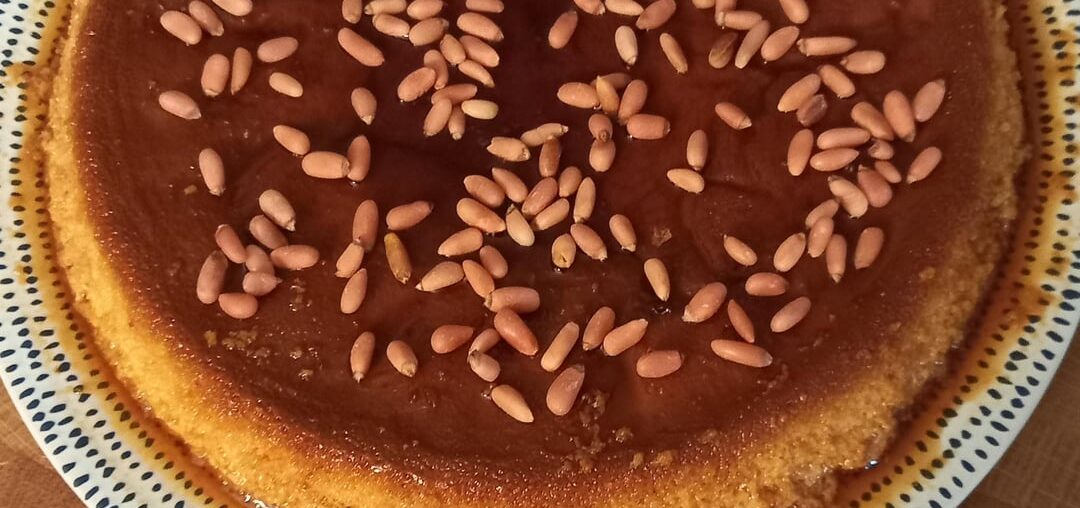 Flan au pignon rosé