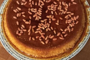 Flan au pignon rosé