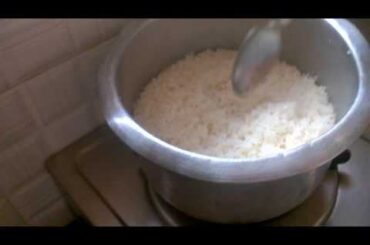 Making Rice in India without a pressure cooker,